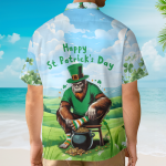Happy St. Patrick’S Day Bigfoot Funny Lucky Sasquatch Hawaiian Shirt
