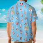 Funny D*Ck Blue Novelty Seamless Pattern Hawaiian Shirt