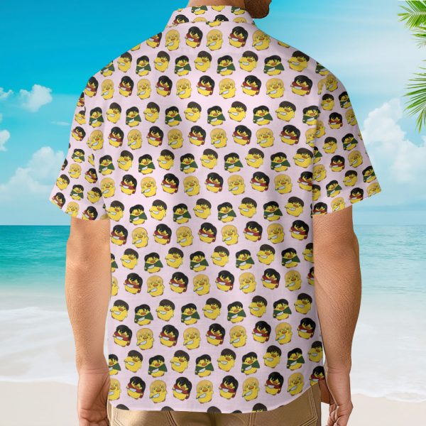 Funny Duck Meme Seamless Pattern Hawaiian Shirt