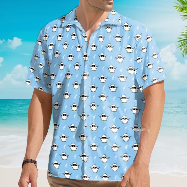 Funny Duck With Gun Dont Duck With Me Hawaiian Shirt