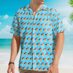 Funny Donut Blue Nsfw Pattern Seamless Hawaiian Shirt