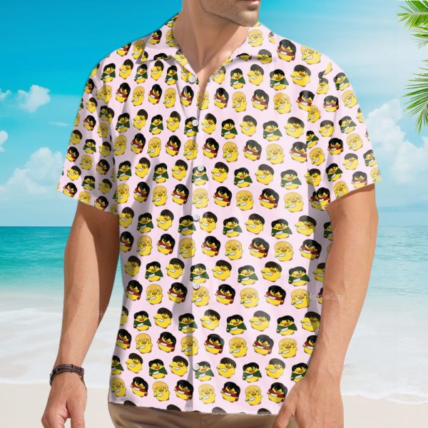 Funny Duck Meme Seamless Pattern Hawaiian Shirt