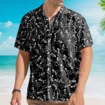 Funny Dancing Skeleton Black Gothic Hawaiian Shirt Az5022701