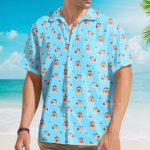 Cute Capybara Funny Blue Animal Hawaiian Shirt