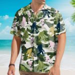 Alien & Bigfoot Camo Funny Ufo Sasquatch Hawaiian Shirt