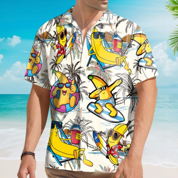 Funny Banana Tropical Vacation Hawaiian Shirt