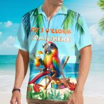 It'S 5 O'Clock Somewhere Tropical Forial Hawaiian Shirt