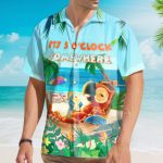 It’S 5 O’Clock Somewhere Parrot Beach Vacation Tropical Hawaiian Shirt