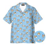 Funny Corgi Cute Pattern Seamless Hawaiian Shirt