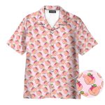 Funny Hand Print On Peach Butt Seamless Hawaiian Shirt