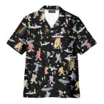 Alien & Bigfoot Funny Ufo Abduction Sci-Fi Party Hawaiian Shirt