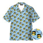 Funny Duck & Knife Seamless Pattern Hawaiian Shirt