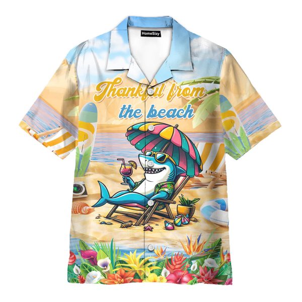 Funny Shark Relaxing Summer Beach Tropical Hawaiian Shirt