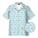 Cute Sloth Duck Sleep Pattern Seamless Hawaiian Shirt