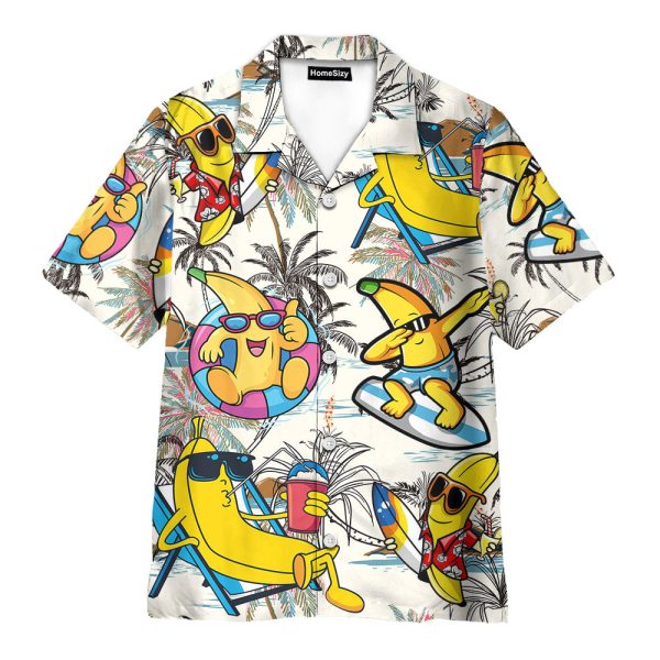 Funny Banana Tropical Vacation Hawaiian Shirt
