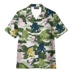 Alien & Bigfoot Camo Funny Ufo Sasquatch Hawaiian Shirt