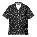 Funny Dancing Skeleton Black Gothic Hawaiian Shirt Az5022701