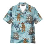 Bigfoot Pirate Funny Sasquatch Beach Hawaiian Shirt Az5021902