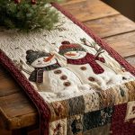 Snow Friends Classic Quilted Table Runner