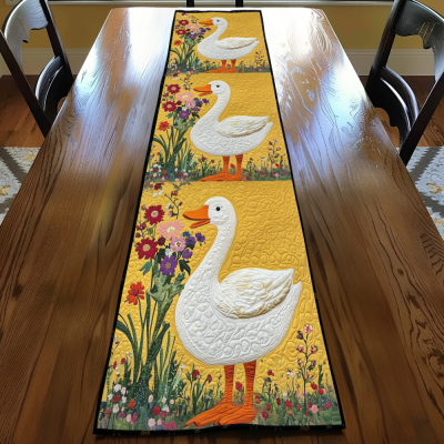 Sunny Blossom Quilted Table Runner