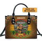 Juneteenth Queen - Personalized Leather Handbag Sblhbha18