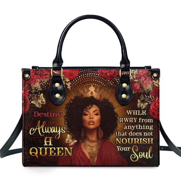 Always A Queen - Personalized Leather Handbag