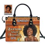 I'M Awesome Since - Personalized Leather Handbag