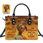 I Am The Storm - Personalized Leather Handbag