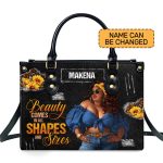 Beauty Comes In All Shapes And Sizes - Personalized Leather Handbag Sblhblm825M