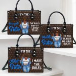 Who Makes The Rules - Personalized Leather Handbag