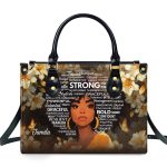 She Is Black Woman - Personalized Leather Handbag