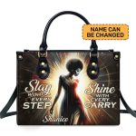 Slay And Shine - Personalized Leather Handbag Sb306