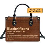 Blacknificient  - Personalized Leather Hand Bag Stb108
