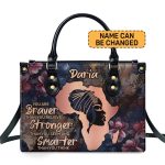 You Are Braver Than You Believer - Personalized Leather Handbag Sblhbln1108L
