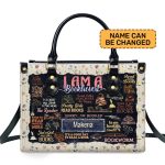 I Am A Booktrovert - Personalized Leather Handbag Sblhblm965T