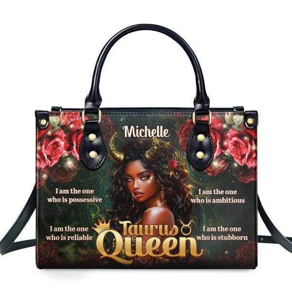 Zodiac Queen - Personalized Leather Handbag