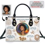 12 Zodiac Signs - Personalized Leather Handbag