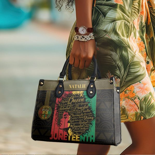 Juneteenth - Personalized Leather Handbag Sbn25