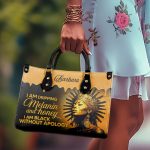 Melanin And Honey - Personalized Leather Hand Bag Stb104
