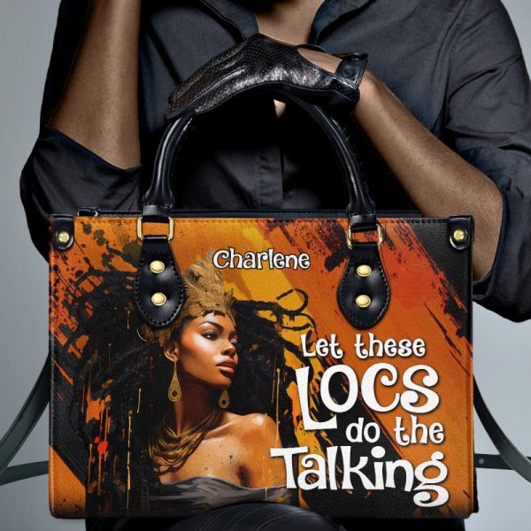 Let These Locs Do The Talking - Personalized Leather Handbag