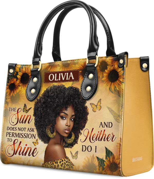 Sunshine Queen - Personalized Leather Handbag