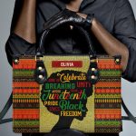 Juneteenth 1865 - Personalized Leather Handbag