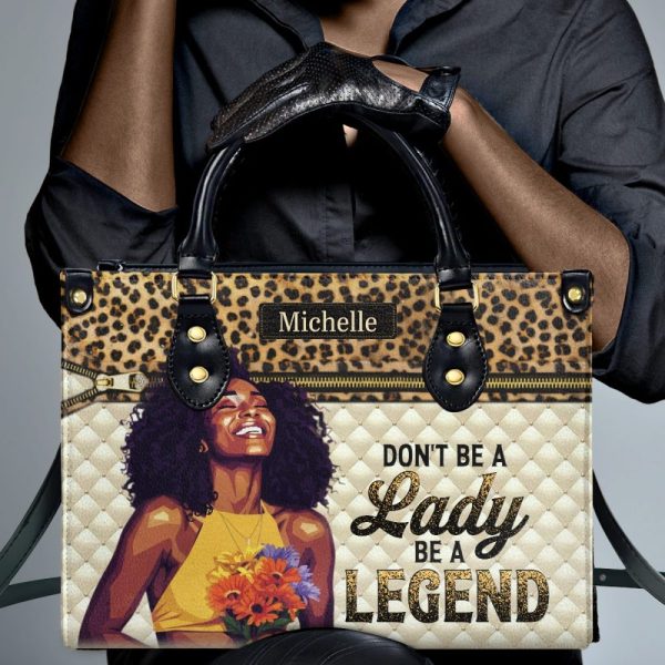 Be A Legend - Personalized Leather Handbag
