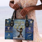 Put On The Full Armor Of God - Personalized Leather Handbag Sblhbha49