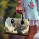Rooted Radiance - Personalized Leather Handbag Sb127