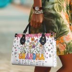 Grandma - Personalized Leather Handbag Stb224