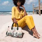 Inhale Peace, Exhale Love - Elephant Personalized Leather Handbag Sb838