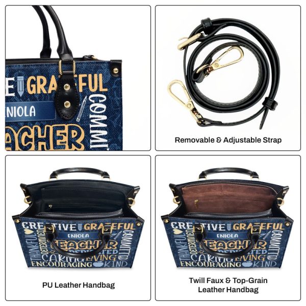 Teacher - Personalized Leather Handbag Sblhblm1787D