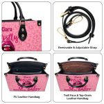 Mostly Sweet Sometimes Sassy - Personalized Leather Handbag Stb201