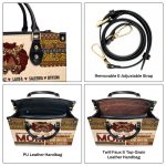 Mom The Woman The Myth The Legend - Personalized Leather Handbag Sblhblm1931M